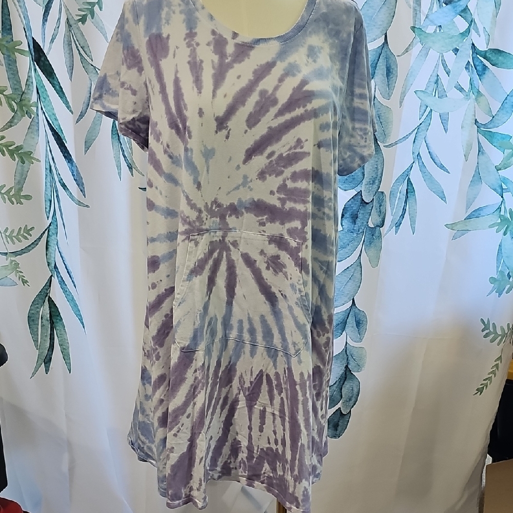 Lane Bryant LIVI Tie-Dye Swing Dress - Picture 4 of 13